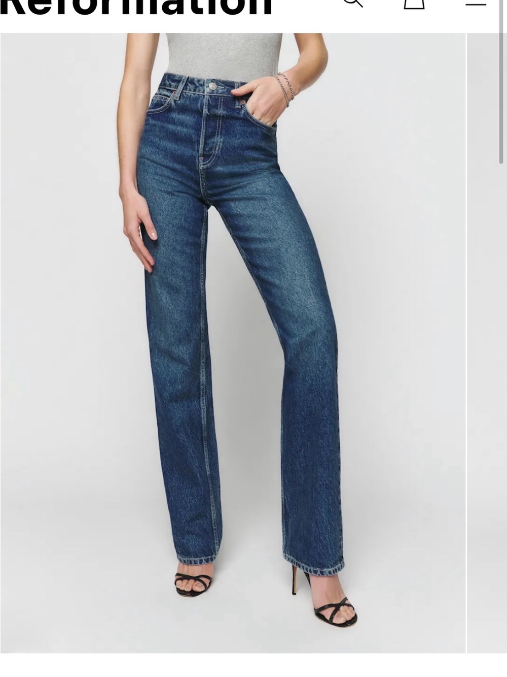 Reformation Straight Leg Jeans (Cynthia in Lanier)